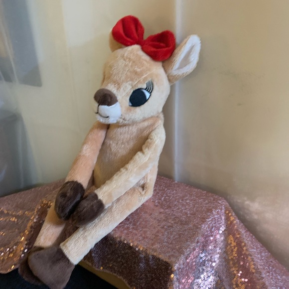 Rudolph The Red Nosed Reindeer Soft Plush Toy, Clarice - Velcro Hands and Paws - Picture 3 of 11